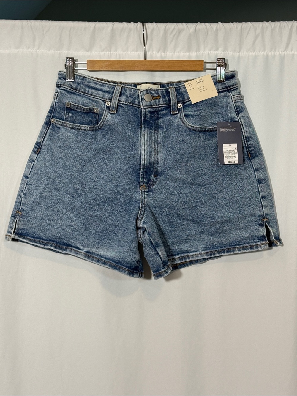 Universal Thread Light Blue High-Rise Denim Shorts